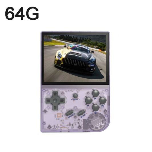 ANBERNIC RG35XX 3.5-inch Retro Handheld Game Console Open Source Game Player 64G 5000+ Games(Purple) - free shipping - PMC Jewellery - Order now!