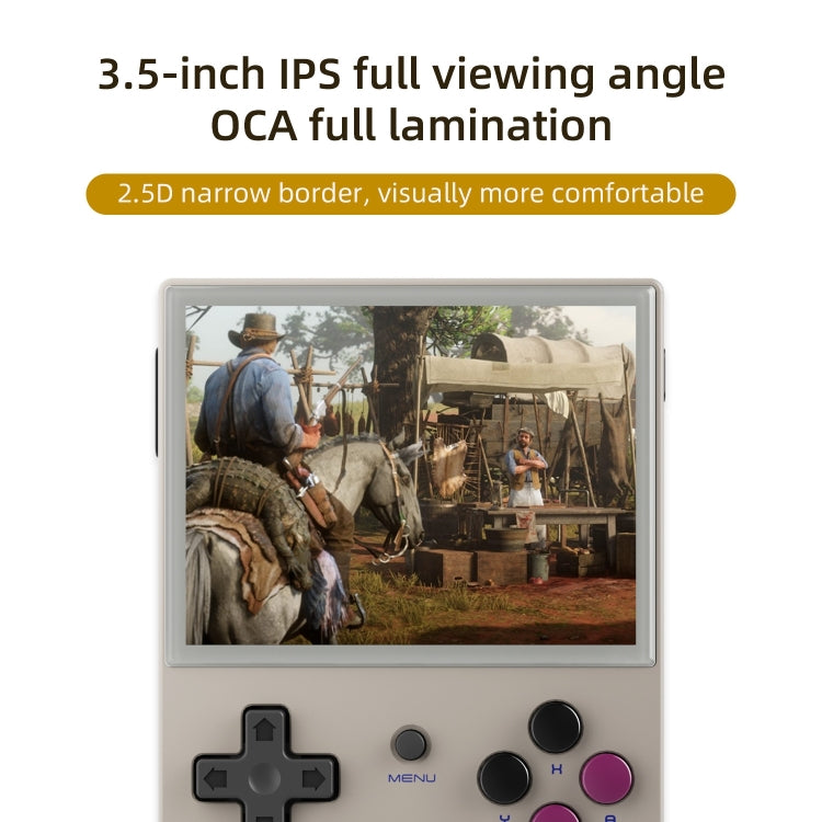 ANBERNIC RG35XX 3.5-inch Retro Handheld Game Console Open Source Game Player 64G 5000+ Games(Grey) - free shipping - PMC Jewellery - Order now!