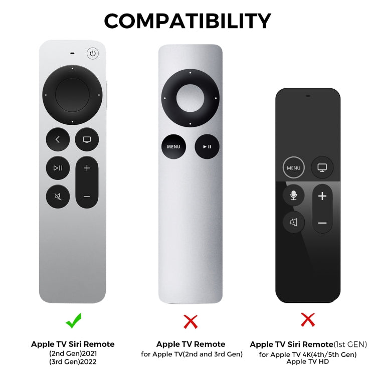 For Apple TV Siri Remote 2/3 AhaStyle PT165 Remote Controller Silicone Protective Case(Pink) - Remote Control Covers by AhaStyle | Online Shopping South Africa | PMC TechLife | Buy Now Pay Later Mobicred