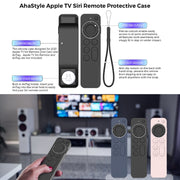 For Apple TV Siri Remote 2/3 AhaStyle PT165 Remote Controller Silicone Protective Case(Pink)