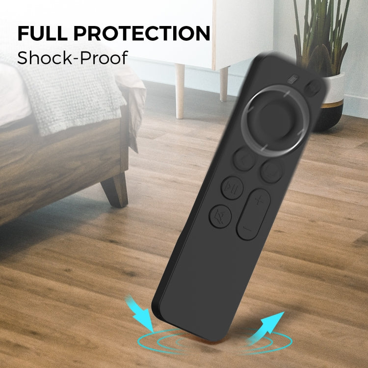 For Apple TV Siri Remote 2/3 AhaStyle PT165 Remote Controller Silicone Protective Case(Black) - Remote Control Covers by AhaStyle | Online Shopping South Africa | PMC TechLife | Buy Now Pay Later Mobicred