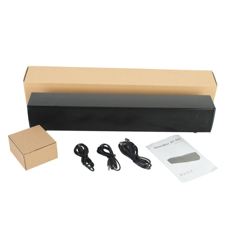 BT809S Desktop Long Gaming Bluetooth Speaker Computer USB Plug-in Intelligent Ambient Light Audio(Black) - Desktop Speaker by PMC TechLife | Online Shopping South Africa | PMC TechLife