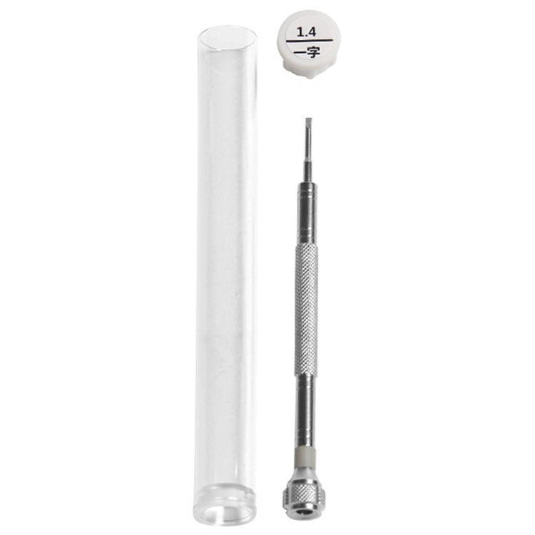 LSD5120 Repair Watch Glasses Stainless Steel Screwdriver Precision Watch Screwdriver Tool 1.4 Straight (Gray) - Watch Repair Tools by PMC TechLife | Online Shopping South Africa | PMC TechLife