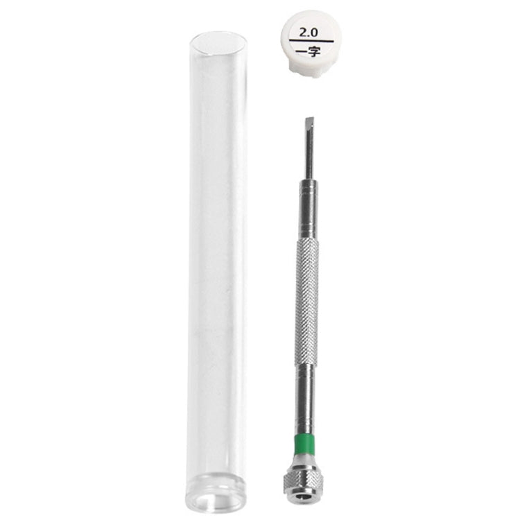 LSD5120 Repair Watch Glasses Stainless Steel Screwdriver Precision Watch Screwdriver Tool 2.0 Straight (Green) - Watch Repair Tools by PMC TechLife | Online Shopping South Africa | PMC TechLife