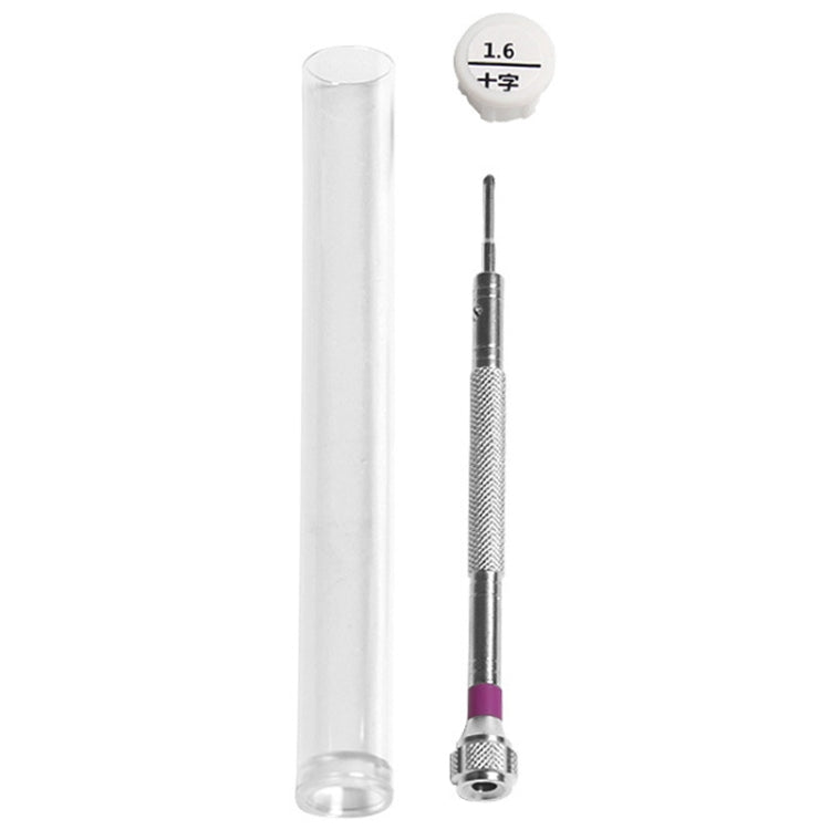 LSD5120 Repair Watch Glasses Stainless Steel Screwdriver Precision Watch Screwdriver Tool 1.6 Phillips (Purple) - Watch Repair Tools by PMC TechLife | Online Shopping South Africa | PMC TechLife