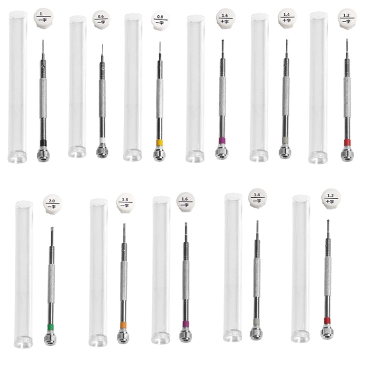 LSD5120 Repair Watch Glasses Stainless Steel Screwdriver Precision Watch Screwdriver Tool 1.2 Phillips (Red)