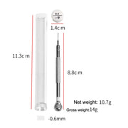 LSD5120 Repair Watch Glasses Stainless Steel Screwdriver Precision Watch Screwdriver Tool 1.2 Phillips (Red)