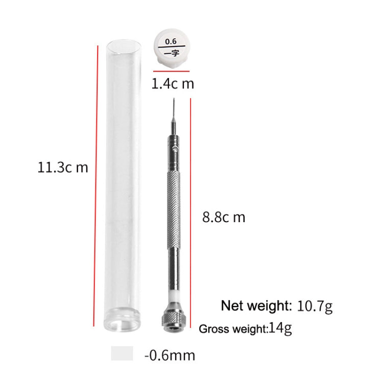 LSD5120 Repair Watch Glasses Stainless Steel Screwdriver Precision Watch Screwdriver Tool 1.2 Phillips (Red)