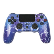 For PS4 Wireless Bluetooth Game Controller With Light Strip Dual Vibration Game Handle(Lightning)