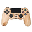 For PS4 Wireless Bluetooth Game Controller With Light Strip Dual Vibration Game Handle(Wood Grain) - Gamepads by PMC TechLife | Online Shopping South Africa | PMC TechLife