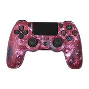 For PS4 Wireless Bluetooth Game Controller With Light Strip Dual Vibration Game Handle(Fantastic Purple)