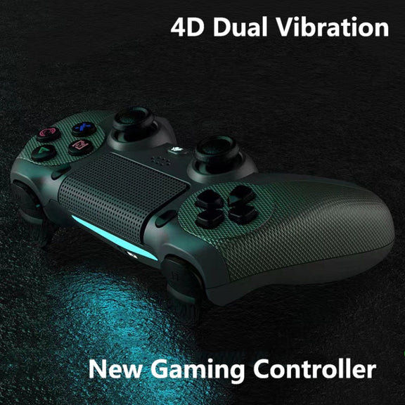 KM048 For PS4 Bluetooth Wireless Gamepad Controller 4.0 With Light Bar(Mountain Blue)