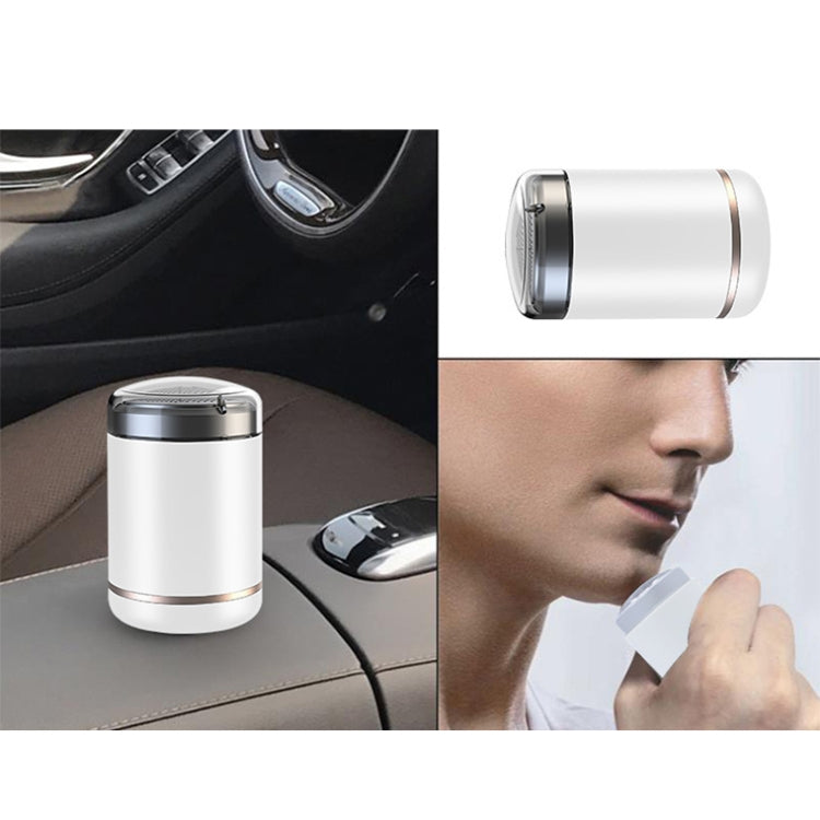 SH-588 USB Charging Electric Mini Shaver Portable Car Travel Shaver(White)