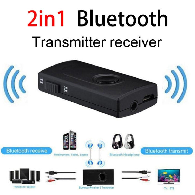 A117 Bluetooth Transmitter Receiver 2 In 1 Wireless Audio Converter - Audio Receiver Transmitter by PMC TechLife | Online Shopping South Africa | PMC TechLife