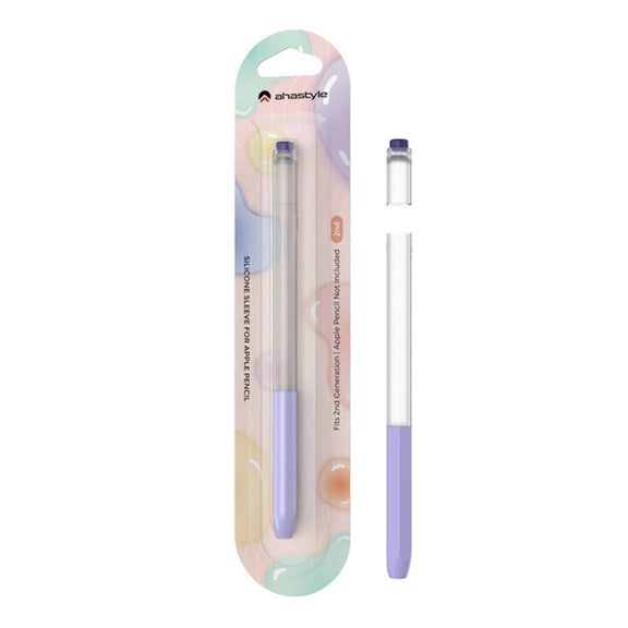 For Apple Pencil 2 AhaStyle PT-LC05 Jelly Style Translucent Silicone Protective Pen Case(Orange)