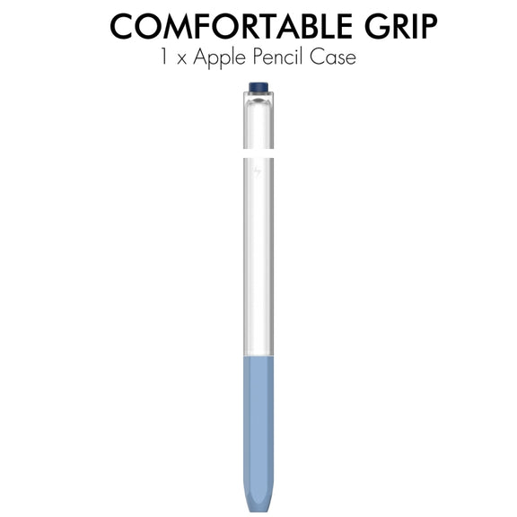 For Apple Pencil 2 AhaStyle PT-LC05 Jelly Style Translucent Silicone Protective Pen Case(Black)
