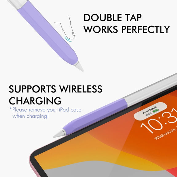 For Apple Pencil 2 AhaStyle PT-LC05 Jelly Style Translucent Silicone Protective Pen Case(Orange)