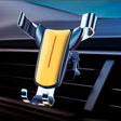Air Outlet Triangular Gravity Sensor Car Mobile Phone Holder, Color: Golden One Word Clip - Car Holders by PMC TechLife | Online Shopping South Africa | PMC TechLife