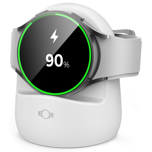 AhaStyle PT181 Watch Silicone Charging Stand For Galaxy Watch 3 / 4 / Active / Active 2(White) - free shipping - PMC Jewellery - Order now!