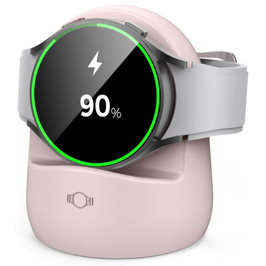 AhaStyle PT181 Watch Silicone Charging Stand For Galaxy Watch 3 / 4 / Active / Active 2(Pink) - free shipping - PMC Jewellery - Order now!