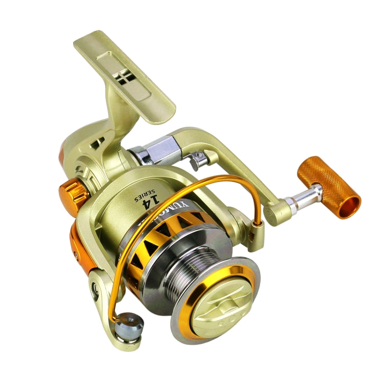 YUMOSHI JF2000 Spinning Fishing Reel 5.2:1 Gear Ratio Metal Spool Saltwater Fishing Tools