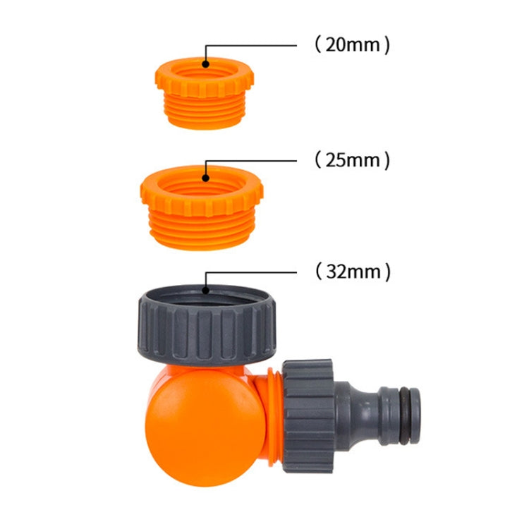 Washing Machine Faucet Connector 180 Degree Swivel Adapter, Specification: Adapter+6 Points Water Connection