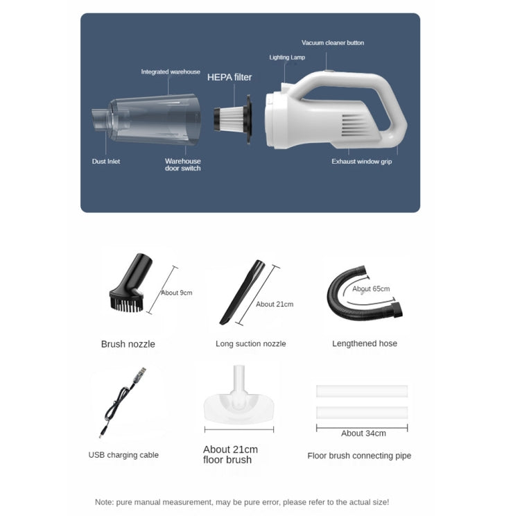 SUITU  ST-6101 120W 35500rpm Cordless Car Vacuum Cleaner,Spec: Upgraded 3 Section 11.1V - free shipping - PMC TechLife - Order now!