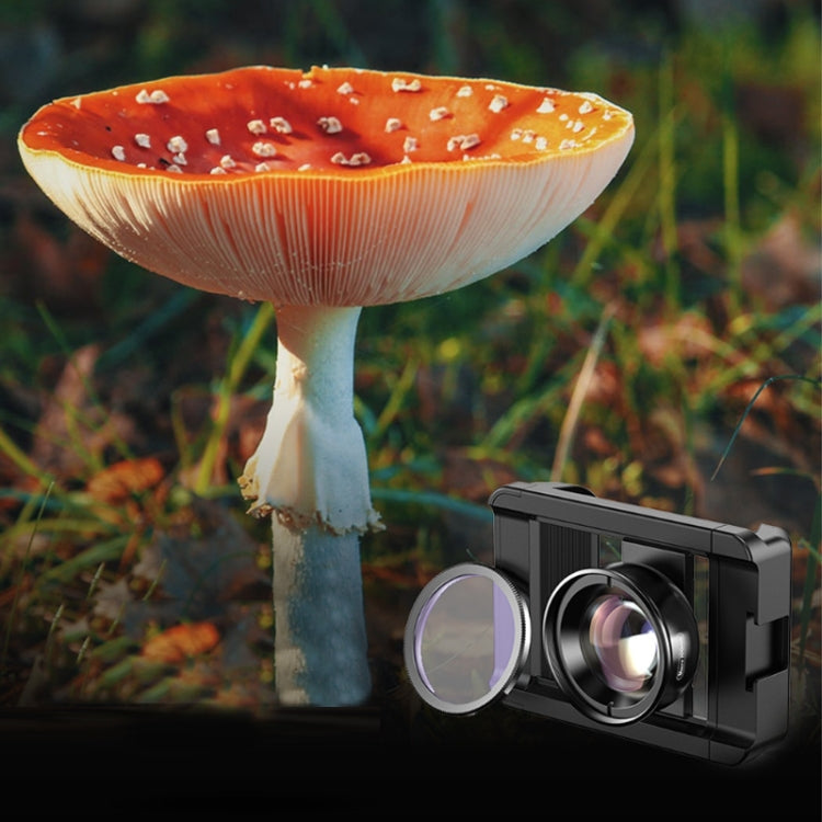 APEXEL CM-HB100CPL HB100mm HD External Macro Mobile Phone Lens with CPL(Black) - free shipping - PMC TechLife - Order now!