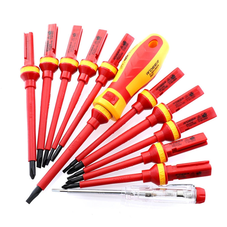 RDEER VDE-9913 13 In 1 Insulated Screwdriver Set Screwdriver Electrician Tools - free shipping - PMC Jewellery - Order now!