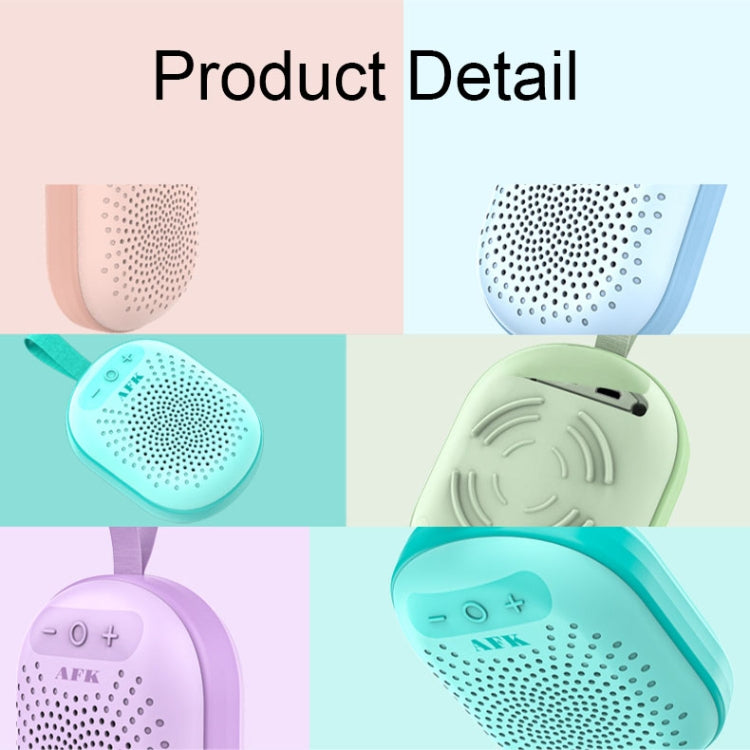 AFK BT-513 TWS Mini Portable RGB Light Bluetooth Speaker 3D Sound Effect Waterproof Bluetooth Audio(Pink) - Mini Speaker by AFK | Online Shopping South Africa | PMC TechLife | Buy Now Pay Later Mobicred