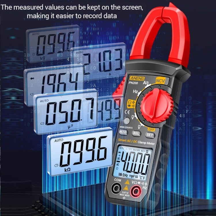 ANENG PN200 AC/DC Measurement High Precision Multifunctional Clamp Meter(Red) - free shipping - PMC TechLife - Order now!