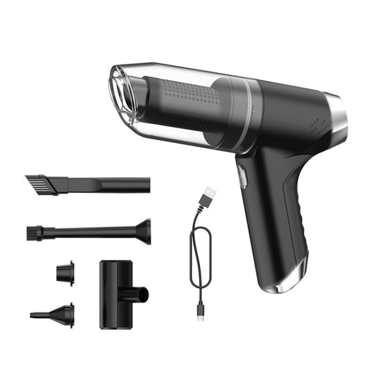 SUITU ST-6671 Wireless Car Vacuum Cleaner Small Handheld Blowing and Suction Dual Use, Style: Basic Model Black+Floor Brush - free shipping - PMC Jewellery - Order now!