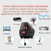 6000W (Actual 1000W) 48V to 220V High Power Car Sine Wave Inverter Power Converter