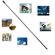 3m Carbon Fiber Extended Monopod Invisible Selfie Stick For Insta360  / DJI Action / GoPro / Xiao Yi Sports Camera