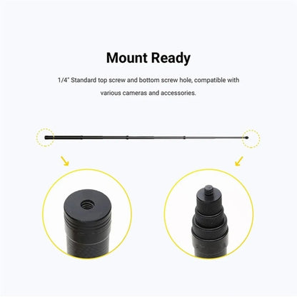 5m Carbon Fiber Extended Monopod Invisible Selfie Stick For Insta360  / DJI Action / GoPro / Xiao Yi Sports Camera - Extendable Pole by PMC Jewellery | Online Shopping South Africa | PMC Jewellery | Buy Now Pay Later Mobicred