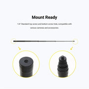 3m Carbon Fiber Extended Monopod Invisible Selfie Stick For Insta360  / DJI Action / GoPro / Xiao Yi Sports Camera