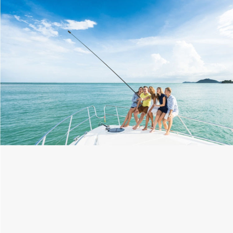 3m Carbon Fiber Extended Monopod Invisible Selfie Stick For Insta360  / DJI Action / GoPro / Xiao Yi Sports Camera - Extendable Pole by PMC TechLife | Online Shopping South Africa | PMC TechLife