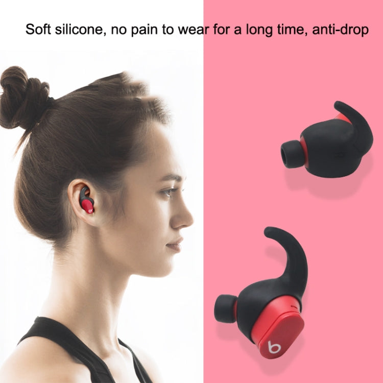 For Beats Studio Buds 2pairs Wireless Bluetooth Earphone Silicone Non-slip Ear Caps(Red)