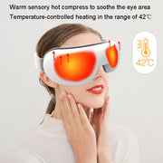 A216 Intelligent Wireless Eye Massage Instrument Pneumatic Vibration Hot Compress Eye Care Instrument(White)