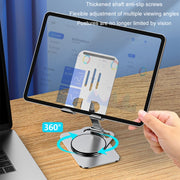 Desktop 360-degree Rotating Foldable Mobile Phone Holder, Color: Metal Silver