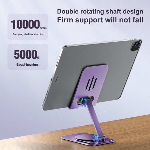 Desktop 360-degree Rotating Foldable Mobile Phone Holder, Color: Metal Silver