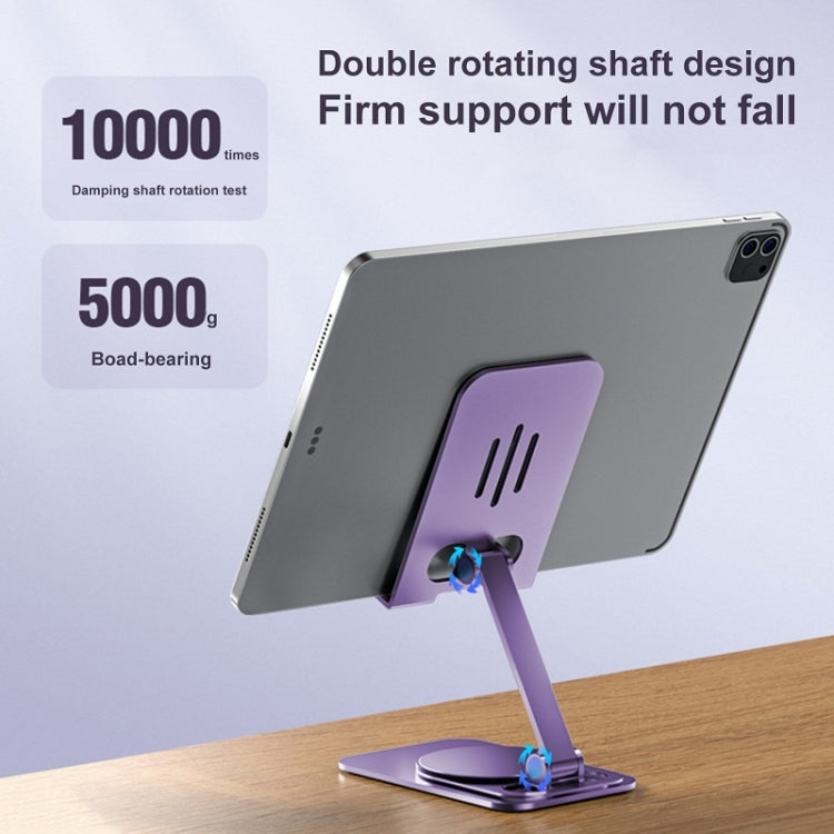 Desktop 360-degree Rotating Foldable Mobile Phone Holder, Color: Metal Silver
