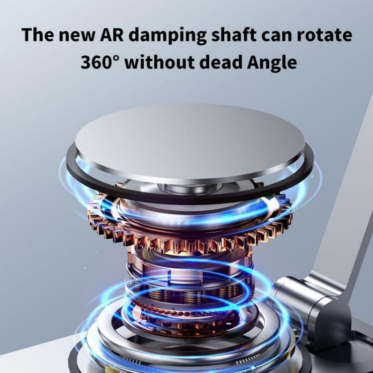 Desktop 360-degree Rotating Foldable Mobile Phone Holder, Color: Carbon Steel White - Desktop Holder by PMC TechLife | Online Shopping South Africa | PMC TechLife