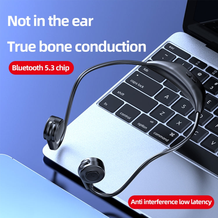 M2 Bone Conduction Earphones Running Stereo To Ear Bluetooth Earphones(Black) - Neck-mounted Earphone by PMC TechLife | Online Shopping South Africa | PMC TechLife