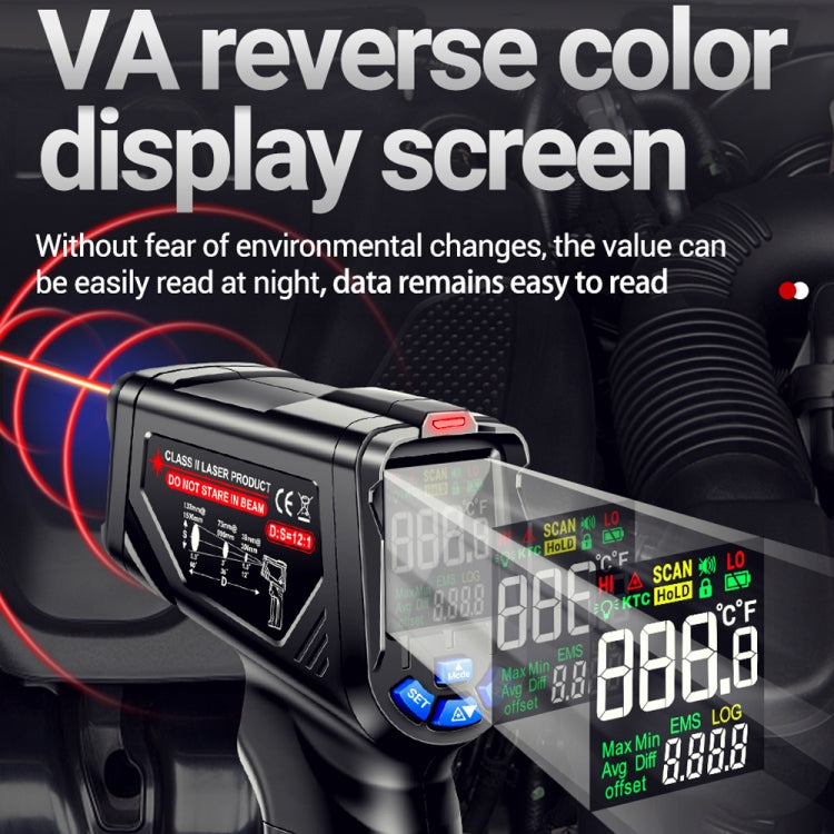 ANENG TH06 Oil Temperature High Precision Thermometer Laser Baking Infrared Water Thermometer(Orange) - free shipping - PMC TechLife - Order now!