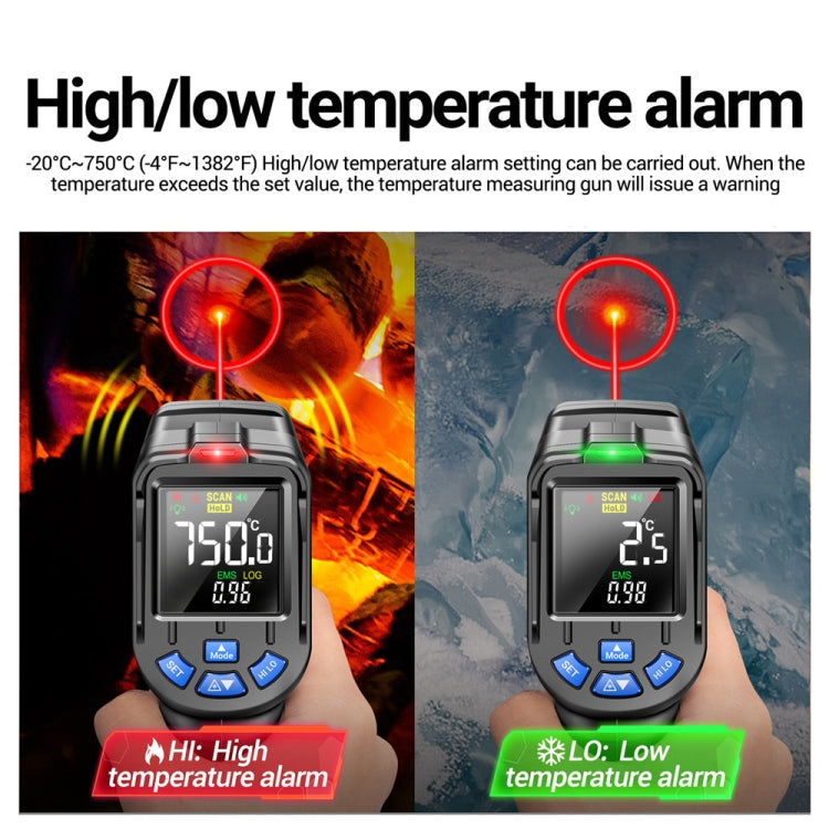 ANENG TH06 Oil Temperature High Precision Thermometer Laser Baking Infrared Water Thermometer(Black) - Thermostat & Thermometer by ANENG | Online Shopping South Africa | PMC TechLife | Buy Now Pay Later Mobicred