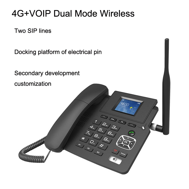 P03 4G+VOIP Dual Mode Wireless Fixed Line SIP Network Phone IP Enterprise Office Phone Wireless Landline - Smart Rings / Smart Telephones by PMC TechLife | Online Shopping South Africa | PMC TechLife