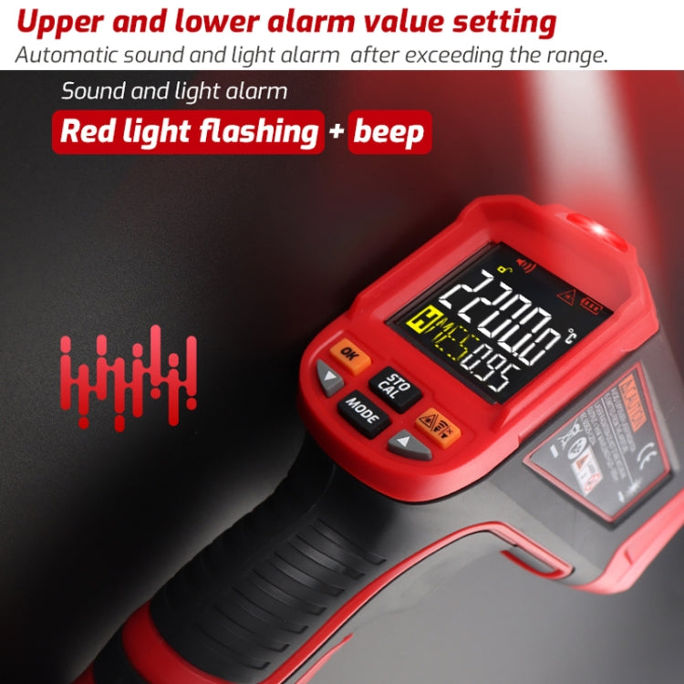 TASI TA603E -32-2200 degrees Celsius Color Screen Infrared Thermometer Industrial Electronic Thermometer - free shipping - PMC TechLife - Order now!