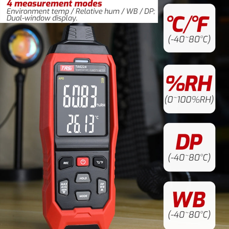 TASI TA622A Temperature Humidity Meter Digital Dew Point Thermometer - free shipping - PMC TechLife - Order now!