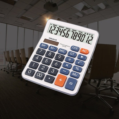 OSALO OS-6M 12-digit Office Desktop Calculator Solar Dual Power Calculator - free shipping - PMC Jewellery - Order now!